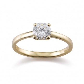 Gerstner Verlobungsring 585 Gelbgold mit 0,70 ct Brillant